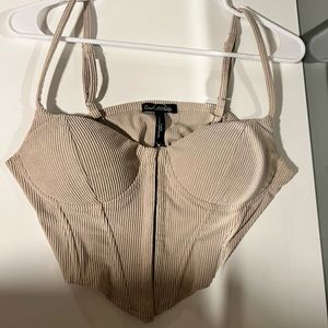 Beige corset top